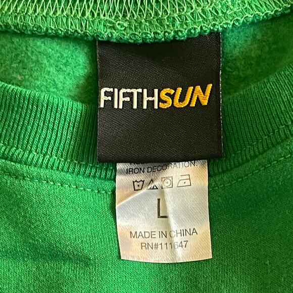 Fifth Sun Tyranno-Santa Rex Dinosaur T-Rex Ugly Christmas Sweatshirt Size Large - Picture 4 of 5